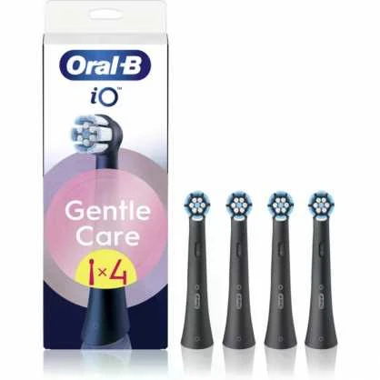 Dantų šepetėlis Braun SB-4 Oral-B iO Gentle Care Juodas keičiamos dantų šepetėlio galvutės 4 vnt.