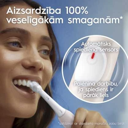 Braun iOS2.1C9.0P Oral-B iO2 Elektrinis Dantų Šepetėlis Calm Rožinė