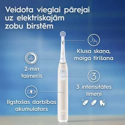 Braun iOS2.1D9.0 Oral-B iO2 Elektrinis Dantų Šepetėlis Night Juodas