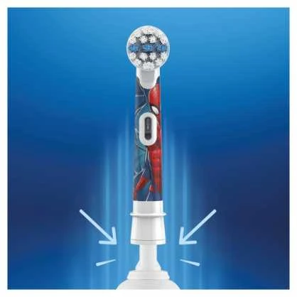 Oral-B pakaitinis dantų šepetėlis vaikams Spiderman 4U