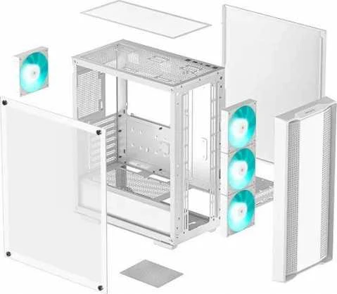 Kompiuterio korpusas Deepcool CC560 V2 | Baltas | Mid Tower | Be maitinimo šaltinio | ATX