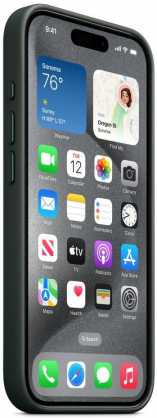 iPhone 15 Plus FineWoven Case with MagSafe - Evergreen