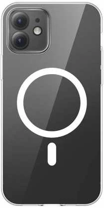 Telefono dėklas Baseus Magnetic Crystal Clear, skirtas iPhone 13 (skaidrus) su viso grūdinto stiklo ekrano apsauga ir valymo rinkiniu