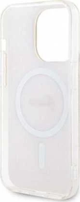 Guess GUHMP14LH4STP Apple iPhone 14 Pro 6.1″ rožinės spalvos kietas dėklas 4G MagSafe