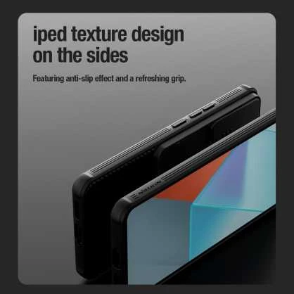 Xiaomi Redmi Note 13 Pro 5G Nillkin CamShield Pro dėklas telefonui juodos spalvos