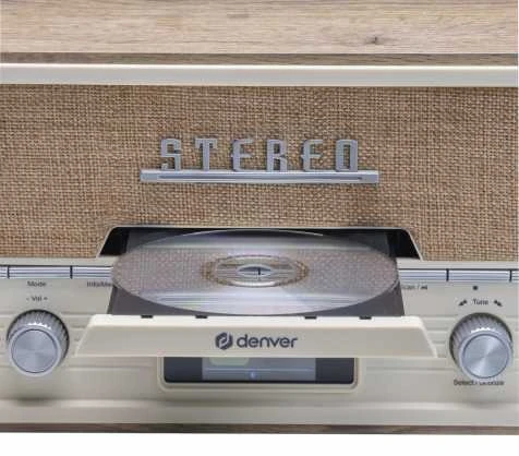 Retro radijas Denver MDA-525LW šviesaus medžio