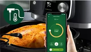 Gruzdintuvė Philips Combi HD9880/90, Juodos spalvos aprašymas - Prekės nuotrauka
