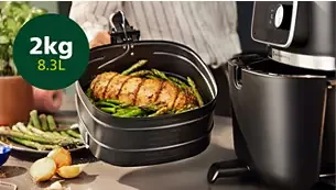 Gruzdintuvė Philips Combi HD9880/90, Juodos spalvos aprašymas - Prekės nuotrauka