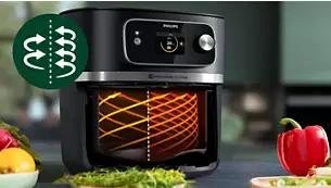 Gruzdintuvė Philips Combi HD9880/90, Juodos spalvos aprašymas - Prekės nuotrauka