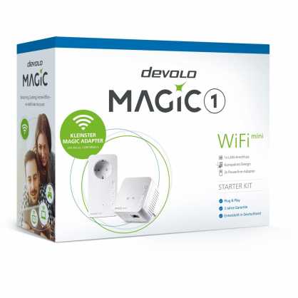 Maršrutizatorius devolo Magic 1 WiFi 2-1-2 Starter Kit mini, Powerline + WiFi (2 adapters)