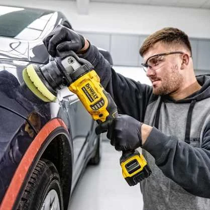 DeWalt Akumuliatorinis poliruoklis DCM848N 18 V, 125mm, be akumuliatoriaus ir kroviklio