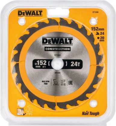 Pro Pjovimo diskas DeWalt DT1930-QZ; 152x20 mm; T24