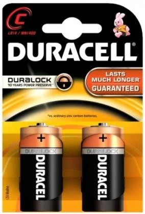 Duracell 2 LR14 C Vienkartinė baterija Šarminis