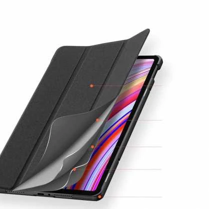„Dux Ducis Domo“ su „Flip“ ir „Smart Sleep“, skirta „Xiaomi Redmi Pad Pro“ (4G/5G) / „Poco Pad 12.1“ – juodos spalvos