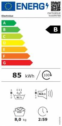 Džiovyklė Electrolux EW7D285UE