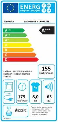 Džiovyklė Electrolux EW7D285UE