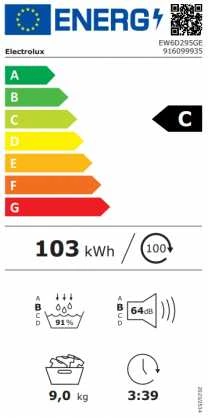 Džiovyklė Electrolux EW6D295GE