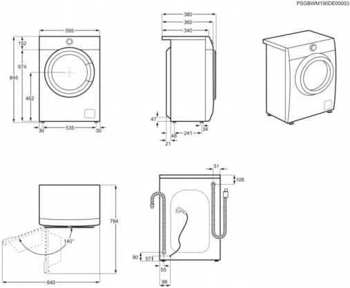 Skalbimo mašina Electrolux EW6SM404W