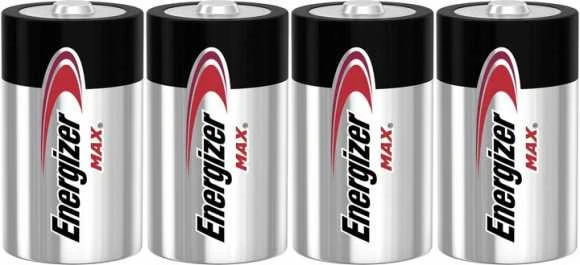 Energizer MAX D tipo elementai, 4 vnt.