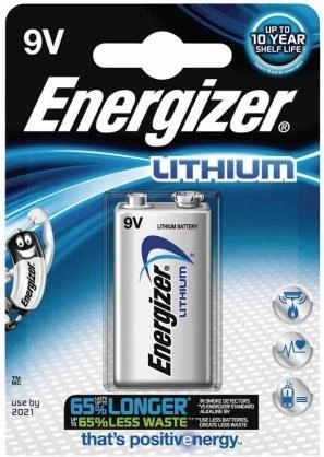 Energizer 9V ličio baterija pakuotėje