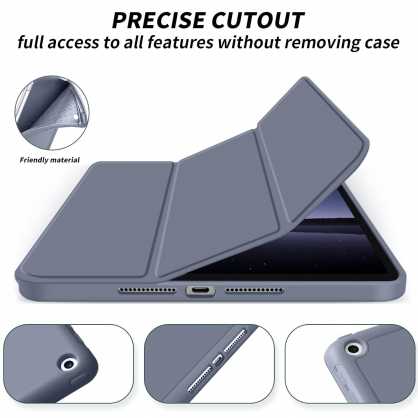 Dėklas na tablet Evelatus "Tri-Fold Stylus Holder Case Galaxy Tab A8" Lavender Pilkas