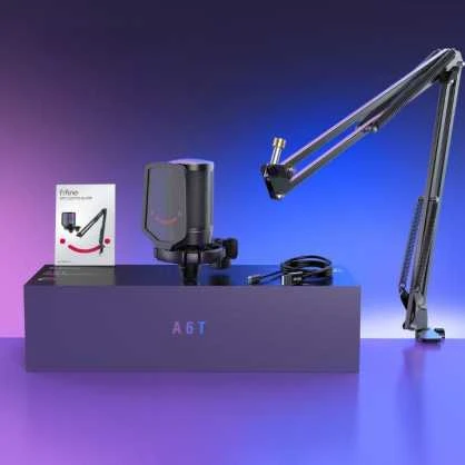 Fifine Technology FIFINE AmpliGame A6T RGB Baltas (Baltas) Kondensatorinis Mikrofonas