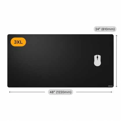 Glorious pelės kilimėlis žaidimams 2 3XL, edge-to-edge, rubberised – 1220 x 610mm, juodos spalvos