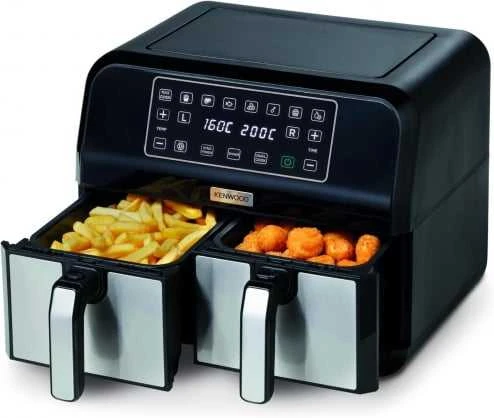 Kenwood HFM20.000MB gruzdintuvė Dviguba 8 l Atskirai stovinti 1700 W karšto oro gruzdintuvė Juodas