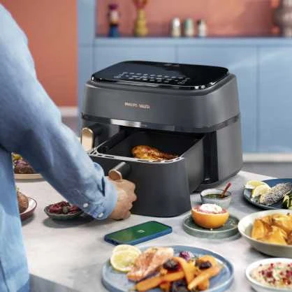 Philips 3000 Series Dviejų krepšelių gruzdintuvė NA352/00