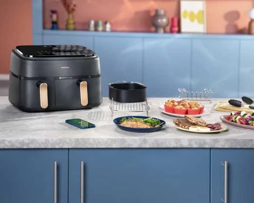 Philips 3000 Series Dviejų krepšelių gruzdintuvė NA352/00