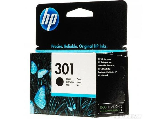 Hewlett Packard (HP) HP 301 originali rašalo kasetė, juoda, standartinės talpos, 3 ml