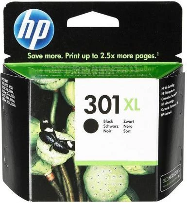 Hewlett Packard (HP) HP 301XL didelės talpos juodo rašalo kasetė, 480 puslapių, skirta HP Deskjet 1000, 1050, 2050, 3000, 3050