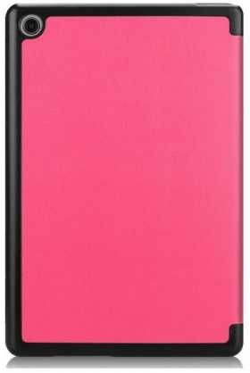 iLike Galaxy Tab A9 8.7 X110 Tri-Fold Eco-Leather Stand Case Coral Rožinė