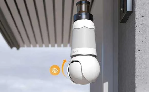 2in1 lemputė ir 360° lauko kamera WiFi IMOU lemputės kamera 5MP