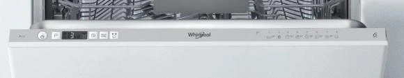 Įmontuojama indaplovė WHIRLPOOL WIC 3C26 F, Energijos klasė E (sena A++) 60 cm, Trečias krepšelis, 8 programos