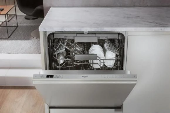 Įmontuojama indaplovė WHIRLPOOL WIC 3C26 F, Energijos klasė E (sena A++) 60 cm, Trečias krepšelis, 8 programos