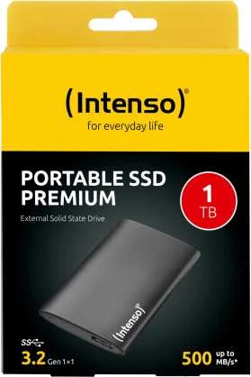 Kietasis diskas 1TB Intenso PREMIUM Portable USB 3.0 juodas