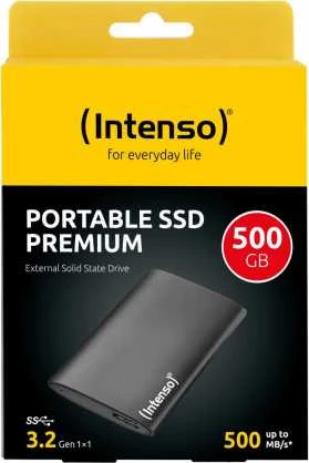 Kietasis diskas 500GB Intenso PREMIUM Portable USB 3.0 juodas