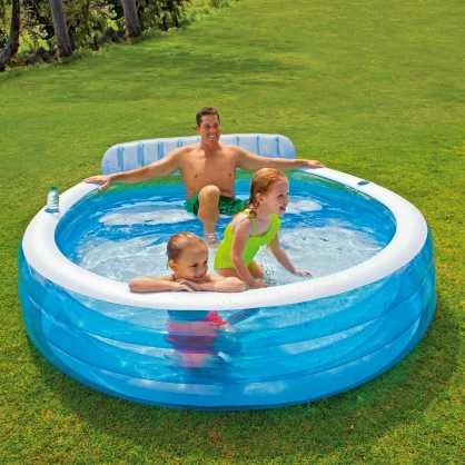 Intex sodo baseinas su sėdyne