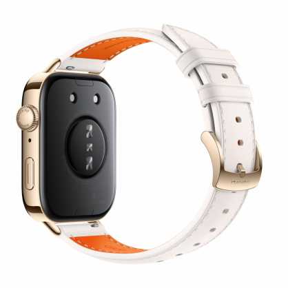Išmanusis laikrodis Huawei Fit 3, Auksinės spalvos apvadas su baltos spalvos odine apyranke