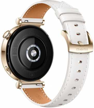 HUAWEI WATCH GT4 41mm Gold White Leather Armband