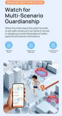 MBR Išmanusis laikrodis for kids Mibro P6 4G LTE (mėlynas)