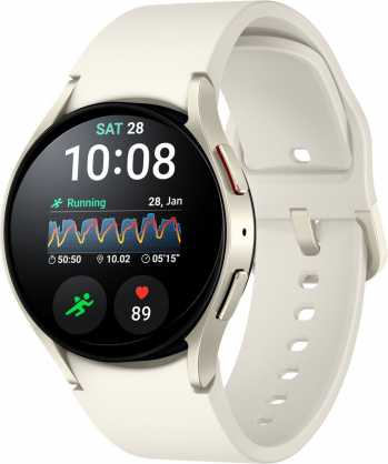 Išmanusis laikrodis Samsung Galaxy Watch 6 BT, 40 mm, auksinės spalvos korpusas su kreminės spalvos dirželiu