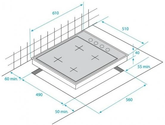 Kaitlentė Hob BEKO HIBG64120SX