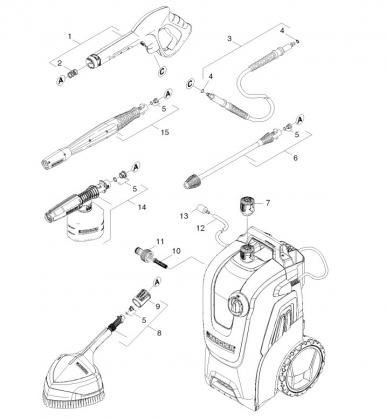 Aukšto slėgio plovykla K7 Compact, Kärcher