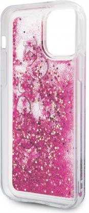 Karl Lagerfeld dėklas, skirtas iPhone 12 Mini 5,4" KLHCP12SROPI kietas dėklas, rožinis "Glitter Charms"