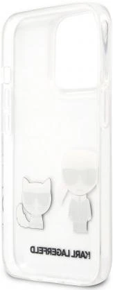 Karl Lagerfeld KLHCP13XCKTR Apple iPhone 13 Pro Max 6,7″ kietas dėklas skaidrus Karl & Choupette