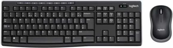 Belaidis klaviatūros ir pelės rinkinys Logitech MK270, UK English išdėstymas