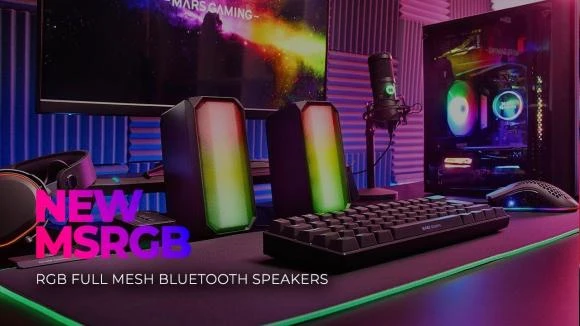 Kompiuterio kolonėlės Mars Gaming cgarsiakalbiai / 15 W / 3,5 mm garso / RGB / USB