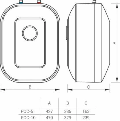 Kospel OGRZEWACZ POC.D-10 LUNA INOX P/UM.